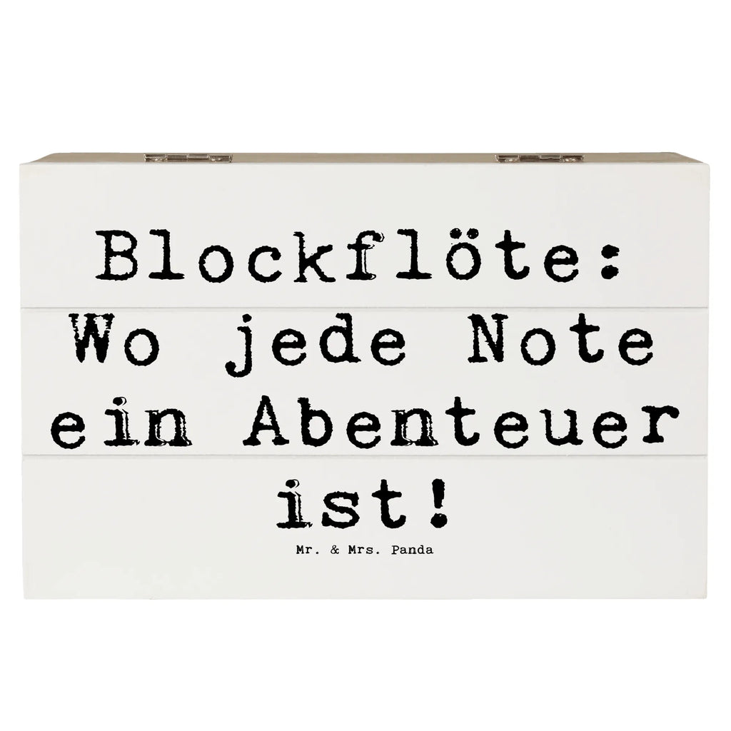 Holzkiste Spruch Abenteuer Blockflöte Holzkiste, Kiste, Schatzkiste, Truhe, Schatulle, XXL, Erinnerungsbox, Erinnerungskiste, Dekokiste, Aufbewahrungsbox, Geschenkbox, Geschenkdose, Instrumente, Geschenke Musiker, Musikliebhaber