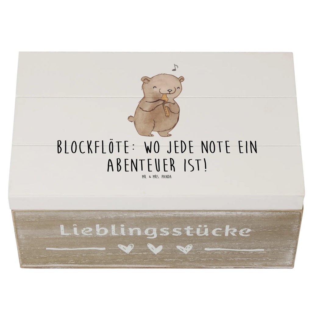 Holzkiste Abenteuer Blockflöte Holzkiste, Kiste, Schatzkiste, Truhe, Schatulle, XXL, Erinnerungsbox, Erinnerungskiste, Dekokiste, Aufbewahrungsbox, Geschenkbox, Geschenkdose, Instrumente, Geschenke Musiker, Musikliebhaber