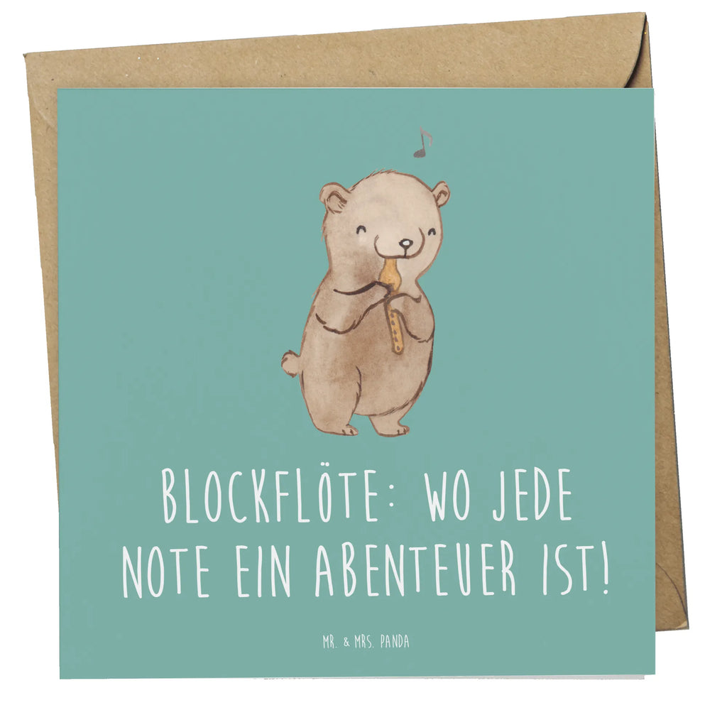 Deluxe Karte Abenteuer Blockflöte Karte, Grußkarte, Klappkarte, Einladungskarte, Glückwunschkarte, Hochzeitskarte, Geburtstagskarte, Hochwertige Grußkarte, Hochwertige Klappkarte, Instrumente, Geschenke Musiker, Musikliebhaber