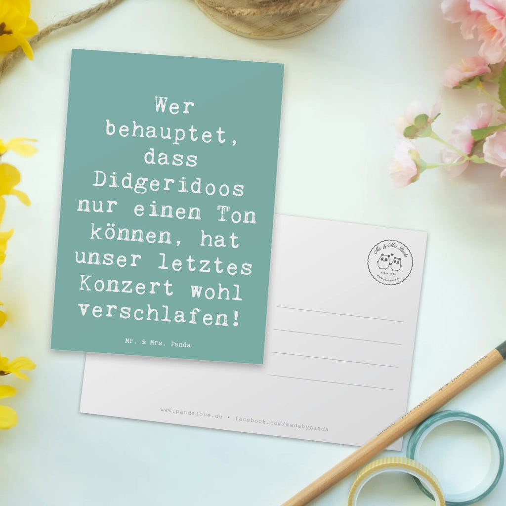 Postkarte Die überraschende Vielfalt des Didgeridoos Postkarte, Karte, Geschenkkarte, Grußkarte, Einladung, Ansichtskarte, Geburtstagskarte, Einladungskarte, Dankeskarte, Ansichtskarten, Einladung Geburtstag, Einladungskarten Geburtstag, Instrumente, Geschenke Musiker, Musikliebhaber