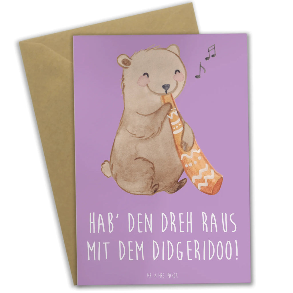 Grußkarte Didgeridoo Dreh Grußkarte, Klappkarte, Einladungskarte, Glückwunschkarte, Hochzeitskarte, Geburtstagskarte, Karte, Ansichtskarten, Instrumente, Geschenke Musiker, Musikliebhaber