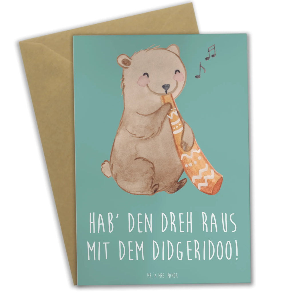 Grußkarte Didgeridoo Dreh Grußkarte, Klappkarte, Einladungskarte, Glückwunschkarte, Hochzeitskarte, Geburtstagskarte, Karte, Ansichtskarten, Instrumente, Geschenke Musiker, Musikliebhaber