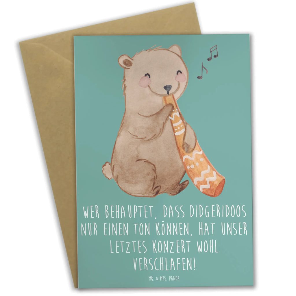 Grußkarte Didgeridoo Konzert Grußkarte, Klappkarte, Einladungskarte, Glückwunschkarte, Hochzeitskarte, Geburtstagskarte, Karte, Ansichtskarten, Instrumente, Geschenke Musiker, Musikliebhaber