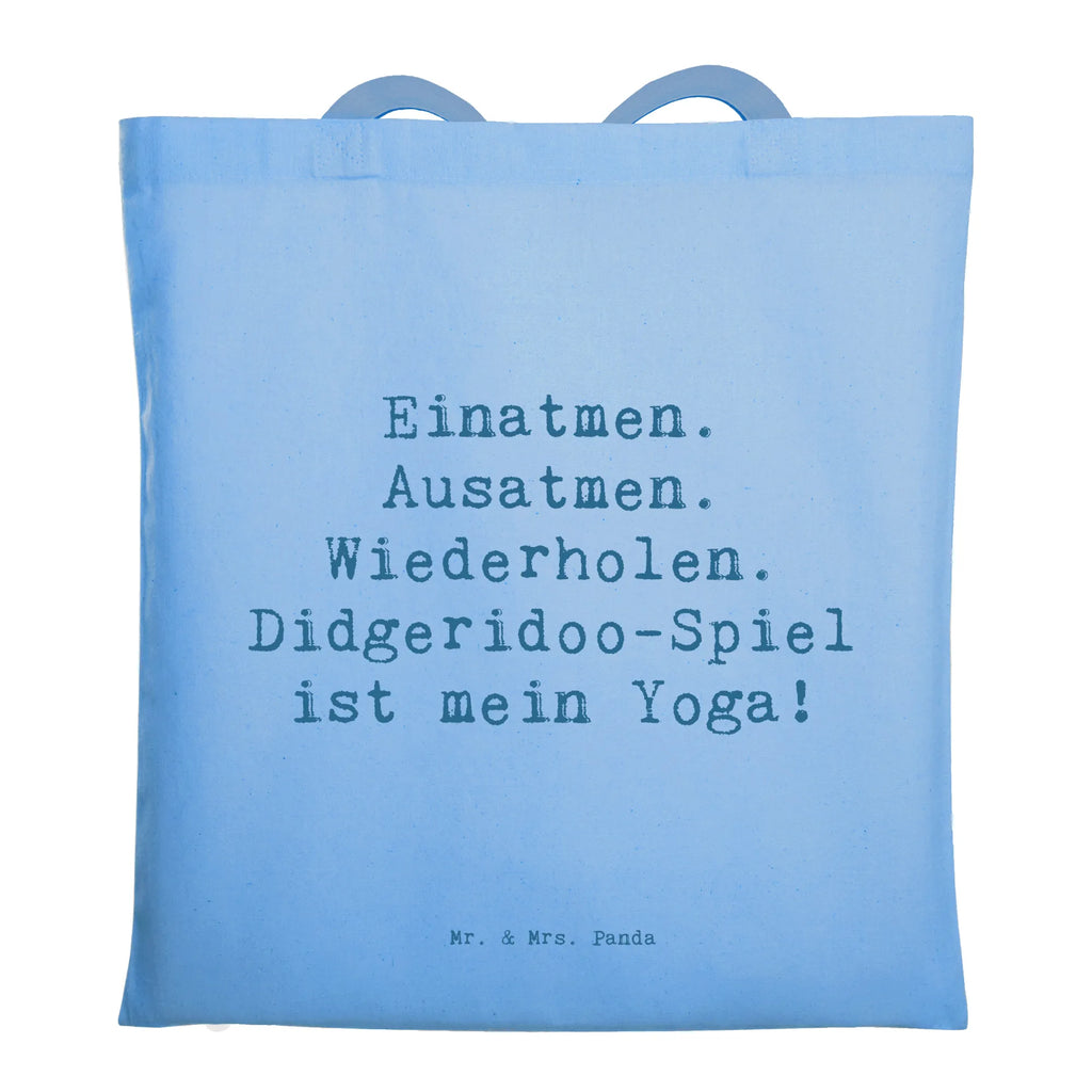 Tragetasche Einatmen. Ausatmen. Wiederholen. Didgeridoo-Spiel ist mein Yoga! Beuteltasche, Beutel, Einkaufstasche, Jutebeutel, Stoffbeutel, Tasche, Shopper, Umhängetasche, Strandtasche, Schultertasche, Stofftasche, Tragetasche, Badetasche, Jutetasche, Einkaufstüte, Laptoptasche, Instrumente, Geschenke Musiker, Musikliebhaber