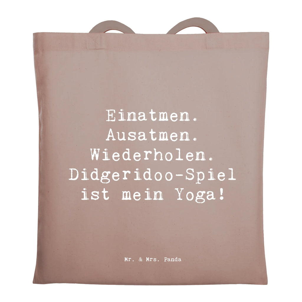 Tragetasche Einatmen. Ausatmen. Wiederholen. Didgeridoo-Spiel ist mein Yoga! Beuteltasche, Beutel, Einkaufstasche, Jutebeutel, Stoffbeutel, Tasche, Shopper, Umhängetasche, Strandtasche, Schultertasche, Stofftasche, Tragetasche, Badetasche, Jutetasche, Einkaufstüte, Laptoptasche, Instrumente, Geschenke Musiker, Musikliebhaber