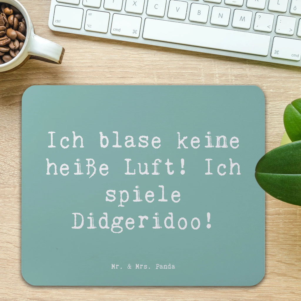 Mauspad Ich blase keine heiße Luft! Ich spiele Didgeridoo! Mousepad, Computer zubehör, Büroausstattung, PC Zubehör, Arbeitszimmer, Mauspad, Einzigartiges Mauspad, Designer Mauspad, Mausunterlage, Mauspad Büro, Instrumente, Geschenke Musiker, Musikliebhaber