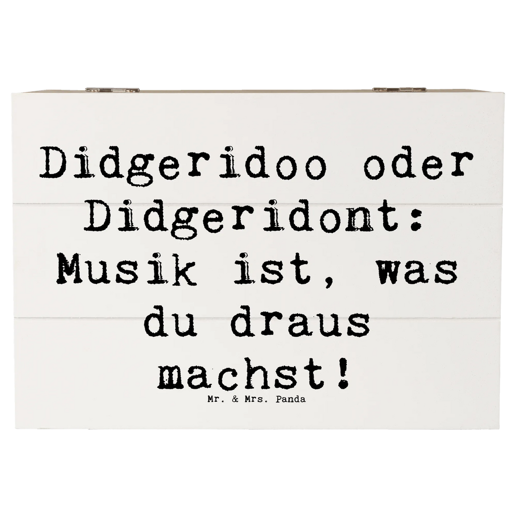 Holzkiste Spruch Didgeridoo Musik Holzkiste, Kiste, Schatzkiste, Truhe, Schatulle, XXL, Erinnerungsbox, Erinnerungskiste, Dekokiste, Aufbewahrungsbox, Geschenkbox, Geschenkdose, Instrumente, Geschenke Musiker, Musikliebhaber