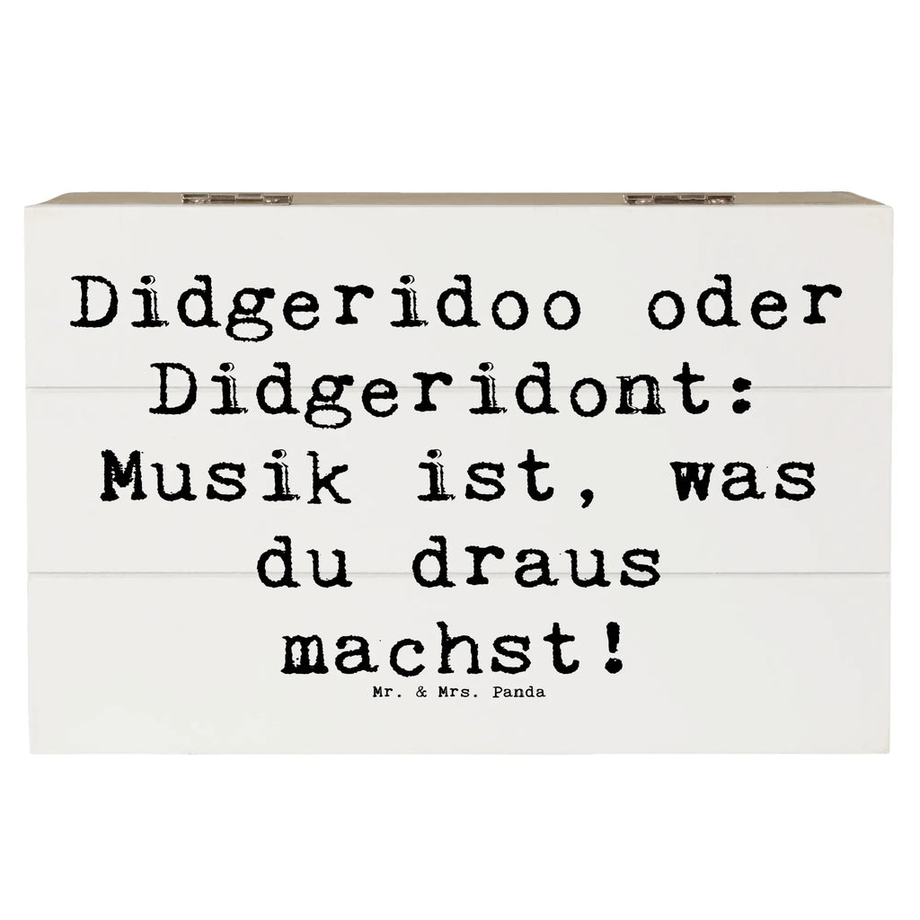 Holzkiste Spruch Didgeridoo Musik Holzkiste, Kiste, Schatzkiste, Truhe, Schatulle, XXL, Erinnerungsbox, Erinnerungskiste, Dekokiste, Aufbewahrungsbox, Geschenkbox, Geschenkdose, Instrumente, Geschenke Musiker, Musikliebhaber