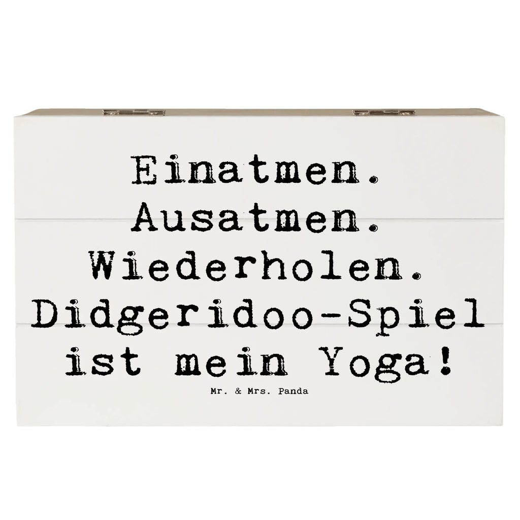 Holzkiste Spruch Didgeridoo Yoga Holzkiste, Kiste, Schatzkiste, Truhe, Schatulle, XXL, Erinnerungsbox, Erinnerungskiste, Dekokiste, Aufbewahrungsbox, Geschenkbox, Geschenkdose, Instrumente, Geschenke Musiker, Musikliebhaber