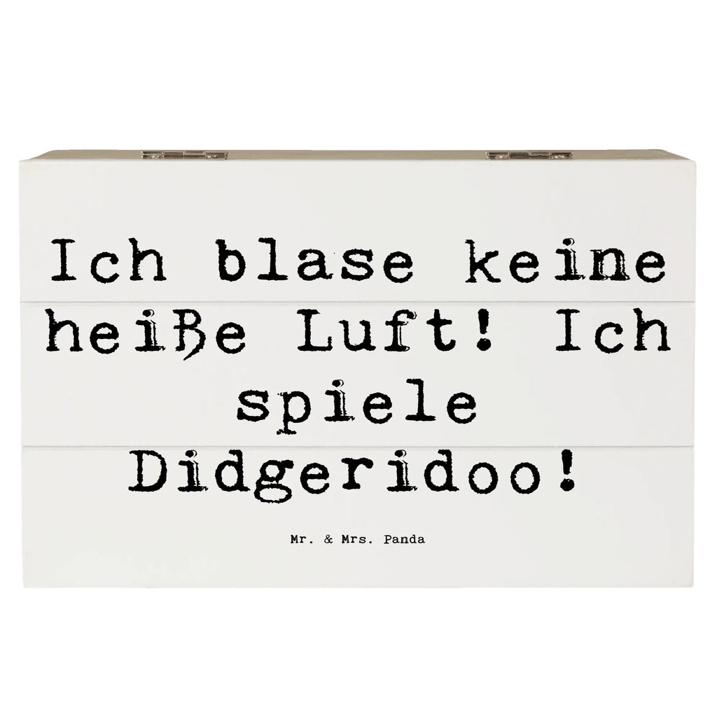 Holzkiste Spruch Didgeridoo Spieler Holzkiste, Kiste, Schatzkiste, Truhe, Schatulle, XXL, Erinnerungsbox, Erinnerungskiste, Dekokiste, Aufbewahrungsbox, Geschenkbox, Geschenkdose, Instrumente, Geschenke Musiker, Musikliebhaber