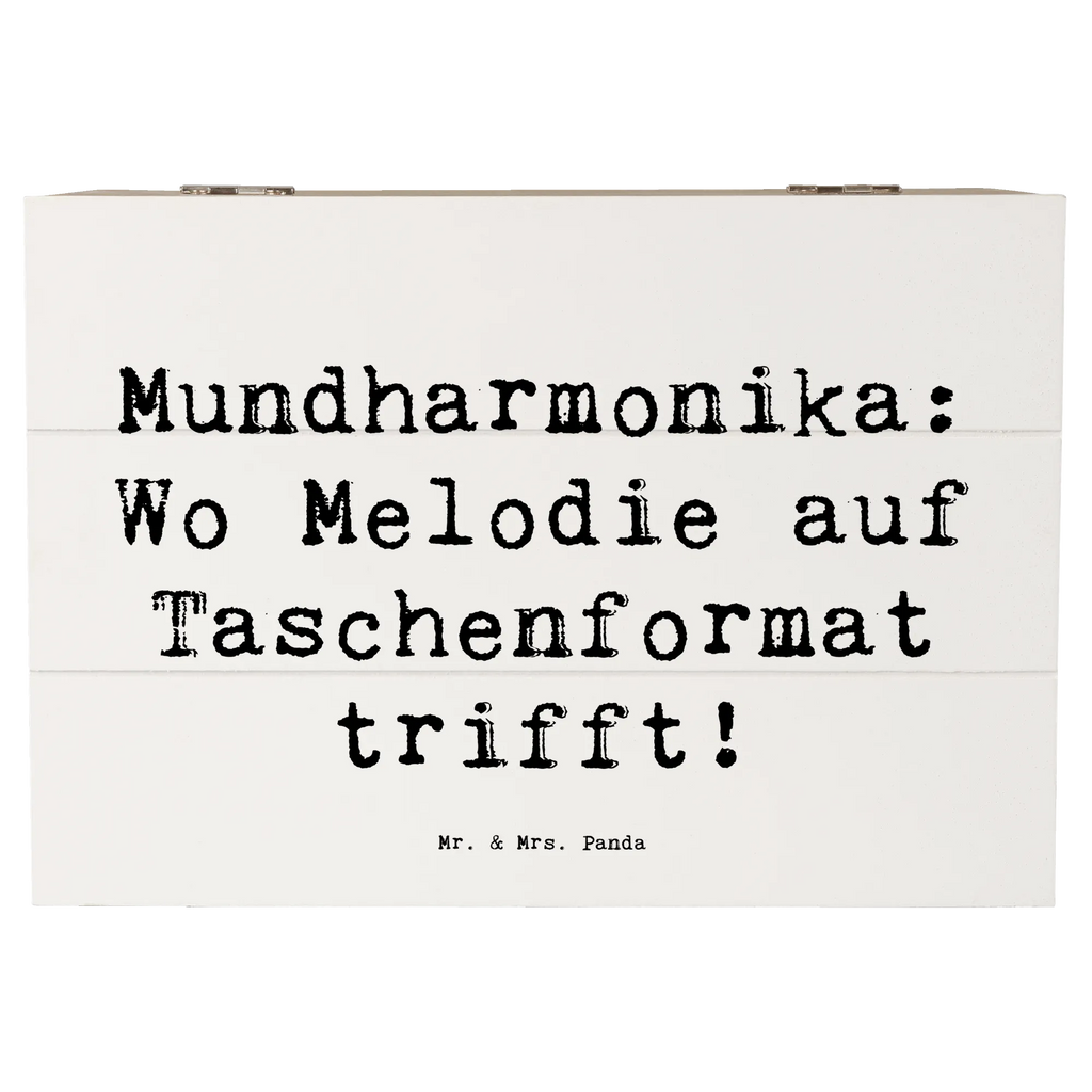 Holzkiste Spruch Mundharmonika: Wo Melodie auf Taschenformat trifft! Holzkiste, Kiste, Schatzkiste, Truhe, Schatulle, XXL, Erinnerungsbox, Erinnerungskiste, Dekokiste, Aufbewahrungsbox, Geschenkbox, Geschenkdose, Instrumente, Geschenke Musiker, Musikliebhaber