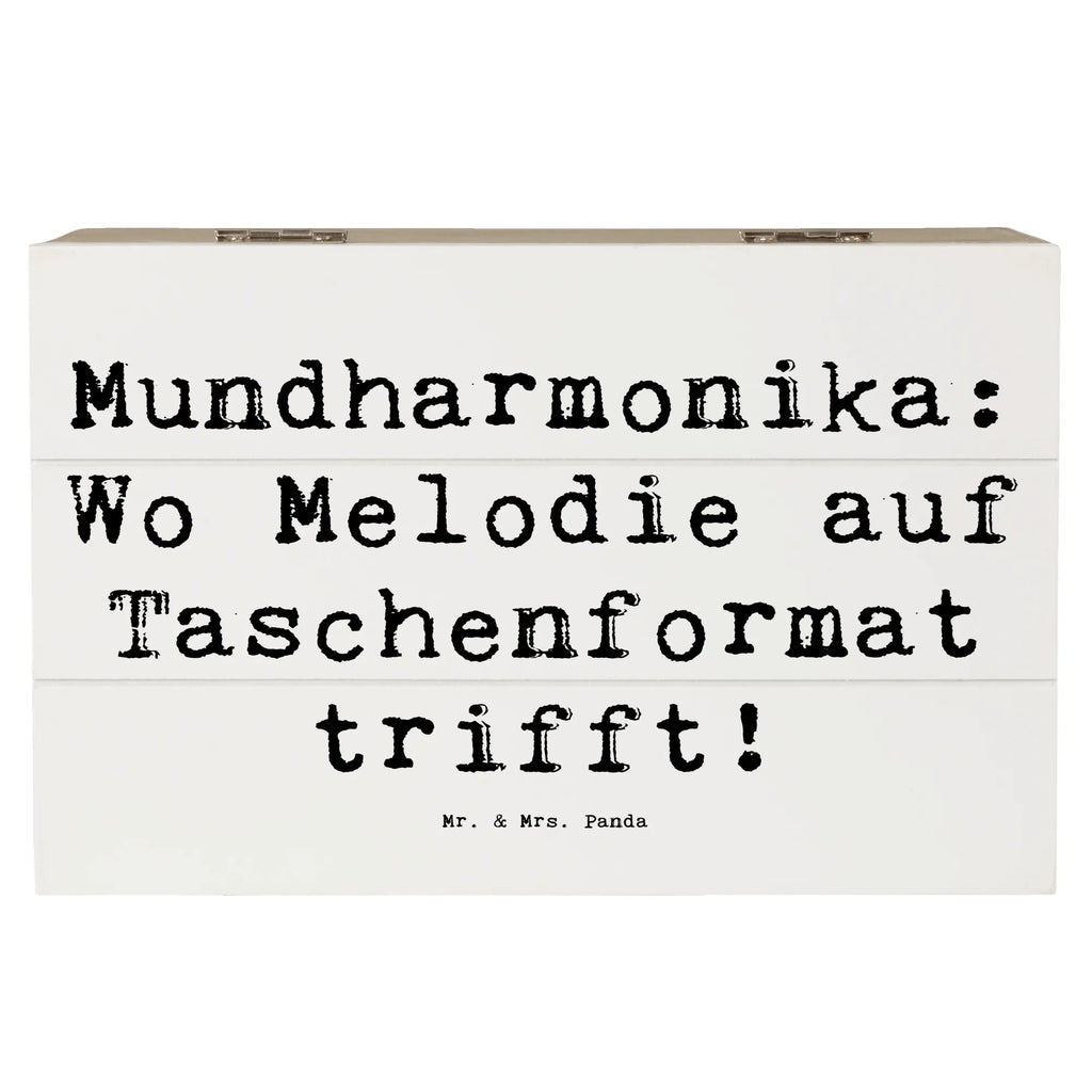 Holzkiste Spruch Mundharmonika: Wo Melodie auf Taschenformat trifft! Holzkiste, Kiste, Schatzkiste, Truhe, Schatulle, XXL, Erinnerungsbox, Erinnerungskiste, Dekokiste, Aufbewahrungsbox, Geschenkbox, Geschenkdose, Instrumente, Geschenke Musiker, Musikliebhaber