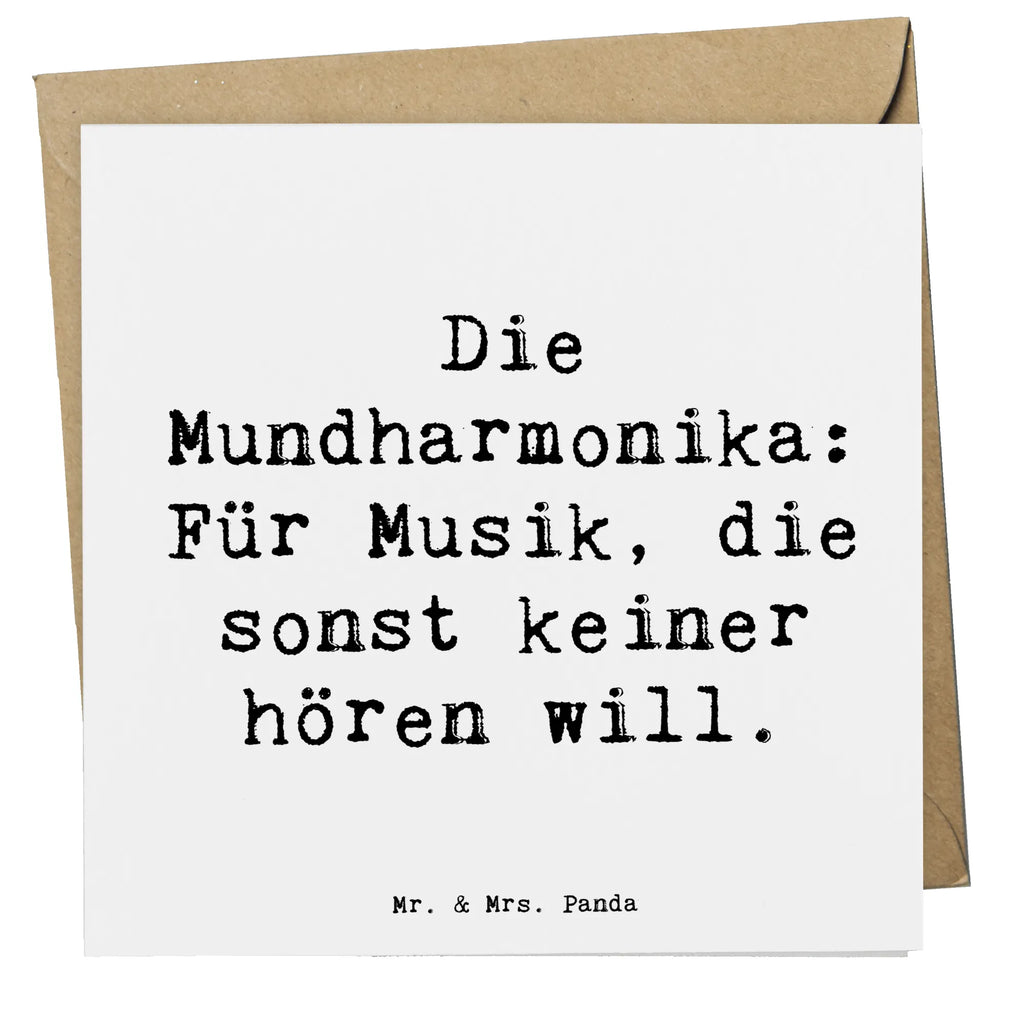 Deluxe Karte Spruch Musik Mundharmonika Karte, Grußkarte, Klappkarte, Einladungskarte, Glückwunschkarte, Hochzeitskarte, Geburtstagskarte, Hochwertige Grußkarte, Hochwertige Klappkarte, Instrumente, Geschenke Musiker, Musikliebhaber