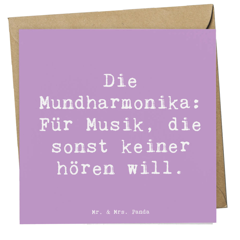 Deluxe Karte Spruch Musik Mundharmonika Karte, Grußkarte, Klappkarte, Einladungskarte, Glückwunschkarte, Hochzeitskarte, Geburtstagskarte, Hochwertige Grußkarte, Hochwertige Klappkarte, Instrumente, Geschenke Musiker, Musikliebhaber