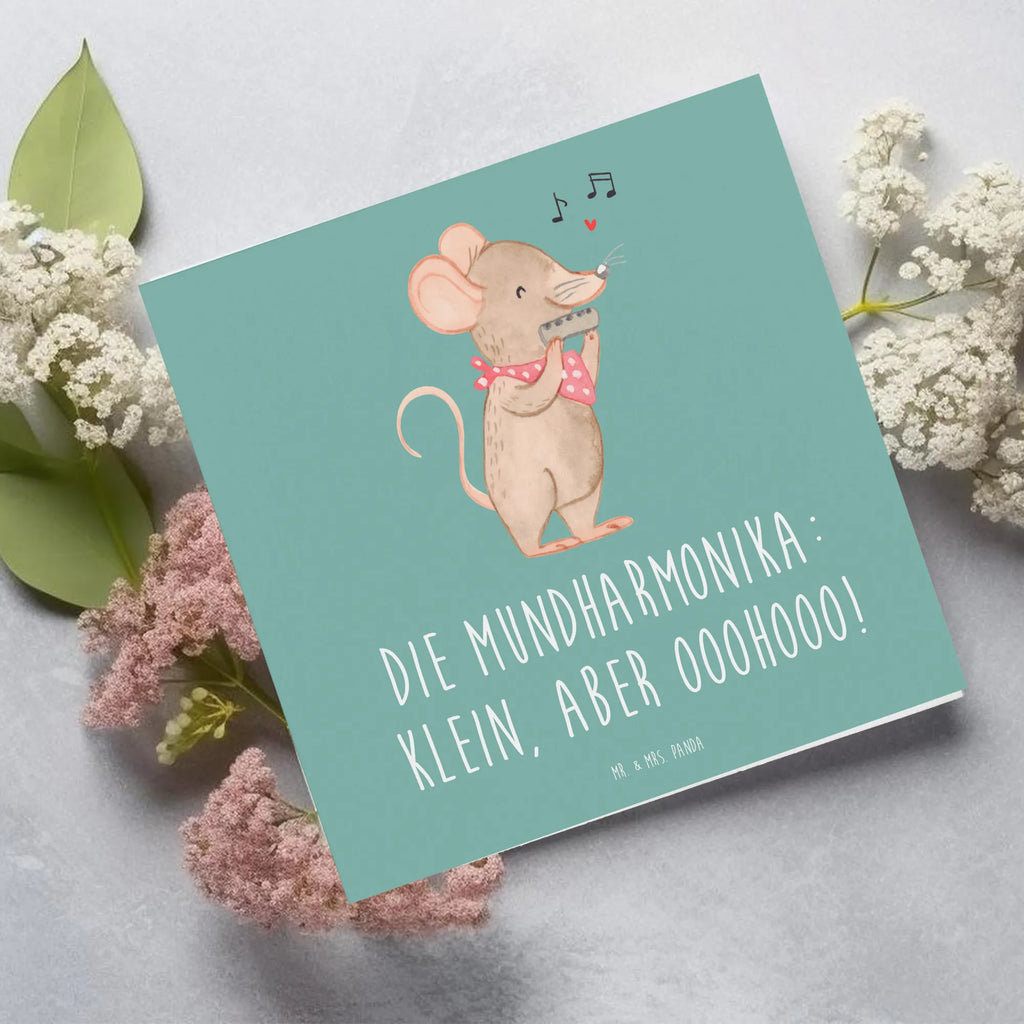 Deluxe Karte Mundharmonika Ohooo Karte, Grußkarte, Klappkarte, Einladungskarte, Glückwunschkarte, Hochzeitskarte, Geburtstagskarte, Hochwertige Grußkarte, Hochwertige Klappkarte, Instrumente, Geschenke Musiker, Musikliebhaber