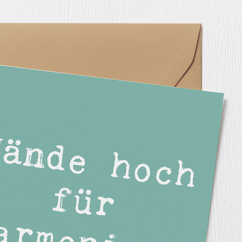 Deluxe Karte Spruch Theremin Harmonie Karte, Grußkarte, Klappkarte, Einladungskarte, Glückwunschkarte, Hochzeitskarte, Geburtstagskarte, Hochwertige Grußkarte, Hochwertige Klappkarte, Instrumente, Geschenke Musiker, Musikliebhaber