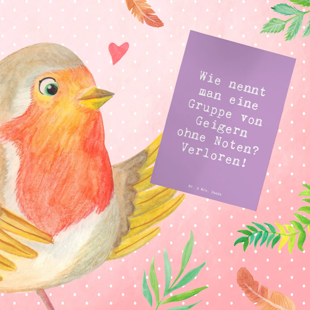 Grußkarte Spruch Verlorene Geiger Grußkarte, Klappkarte, Einladungskarte, Glückwunschkarte, Hochzeitskarte, Geburtstagskarte, Karte, Ansichtskarten, Instrumente, Geschenke Musiker, Musikliebhaber