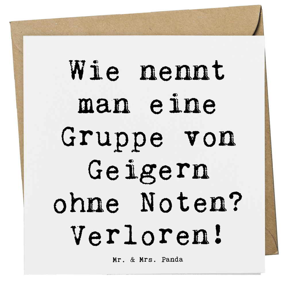 Deluxe Karte Spruch Verlorene Geiger Karte, Grußkarte, Klappkarte, Einladungskarte, Glückwunschkarte, Hochzeitskarte, Geburtstagskarte, Hochwertige Grußkarte, Hochwertige Klappkarte, Instrumente, Geschenke Musiker, Musikliebhaber