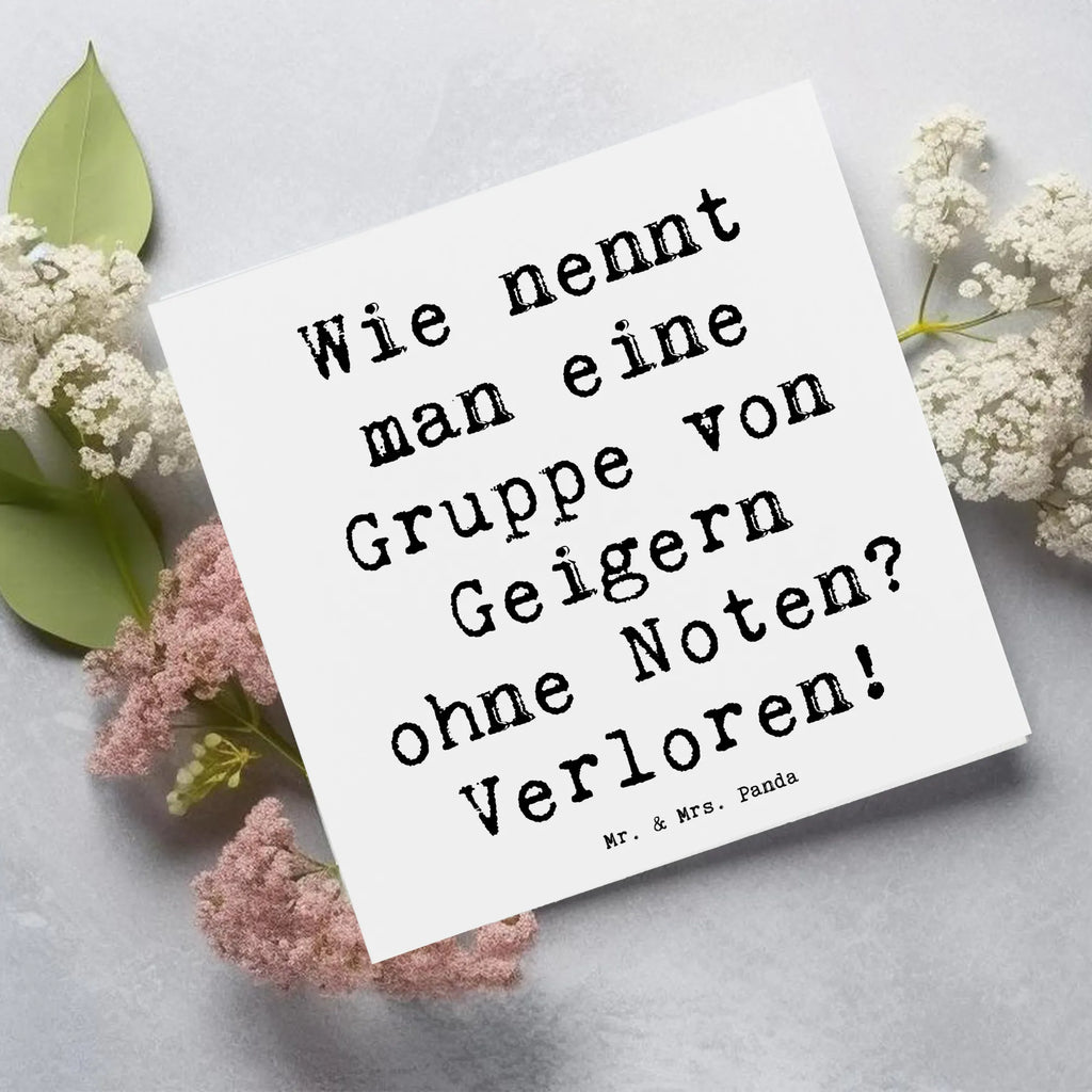 Deluxe Karte Spruch Verlorene Geiger Karte, Grußkarte, Klappkarte, Einladungskarte, Glückwunschkarte, Hochzeitskarte, Geburtstagskarte, Hochwertige Grußkarte, Hochwertige Klappkarte, Instrumente, Geschenke Musiker, Musikliebhaber