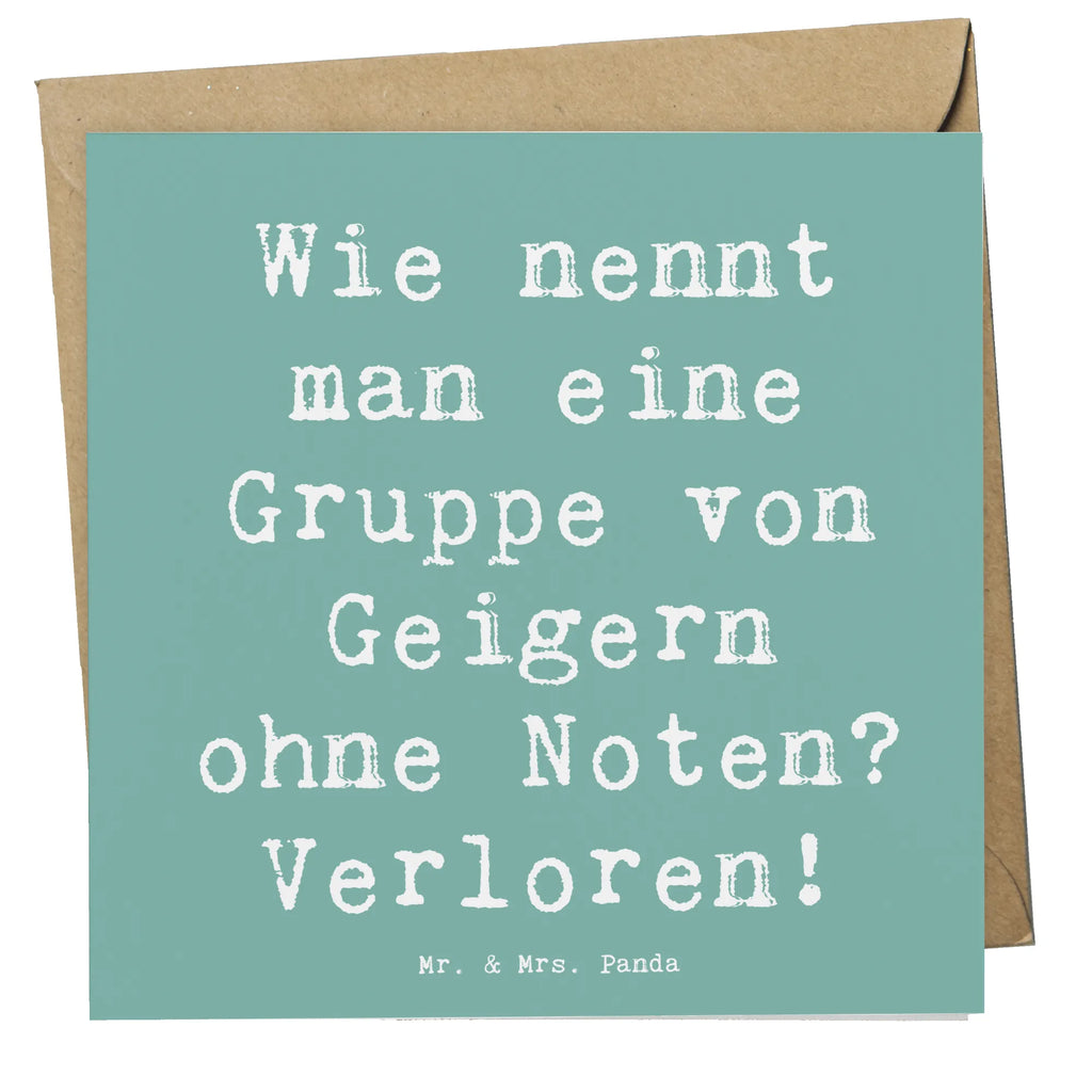 Deluxe Karte Spruch Verlorene Geiger Karte, Grußkarte, Klappkarte, Einladungskarte, Glückwunschkarte, Hochzeitskarte, Geburtstagskarte, Hochwertige Grußkarte, Hochwertige Klappkarte, Instrumente, Geschenke Musiker, Musikliebhaber