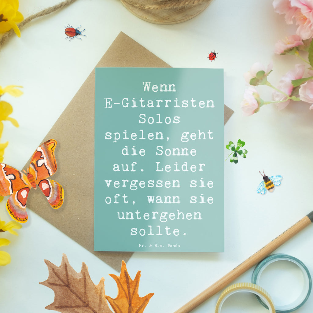 Grußkarte Spruch E-Gitarre Solos Grußkarte, Klappkarte, Einladungskarte, Glückwunschkarte, Hochzeitskarte, Geburtstagskarte, Karte, Ansichtskarten, Instrumente, Geschenke Musiker, Musikliebhaber