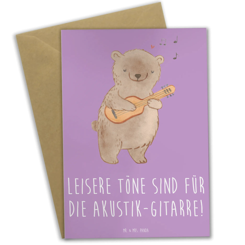 Grußkarte Akustik-Gitarre Magie Grußkarte, Klappkarte, Einladungskarte, Glückwunschkarte, Hochzeitskarte, Geburtstagskarte, Karte, Ansichtskarten, Instrumente, Geschenke Musiker, Musikliebhaber