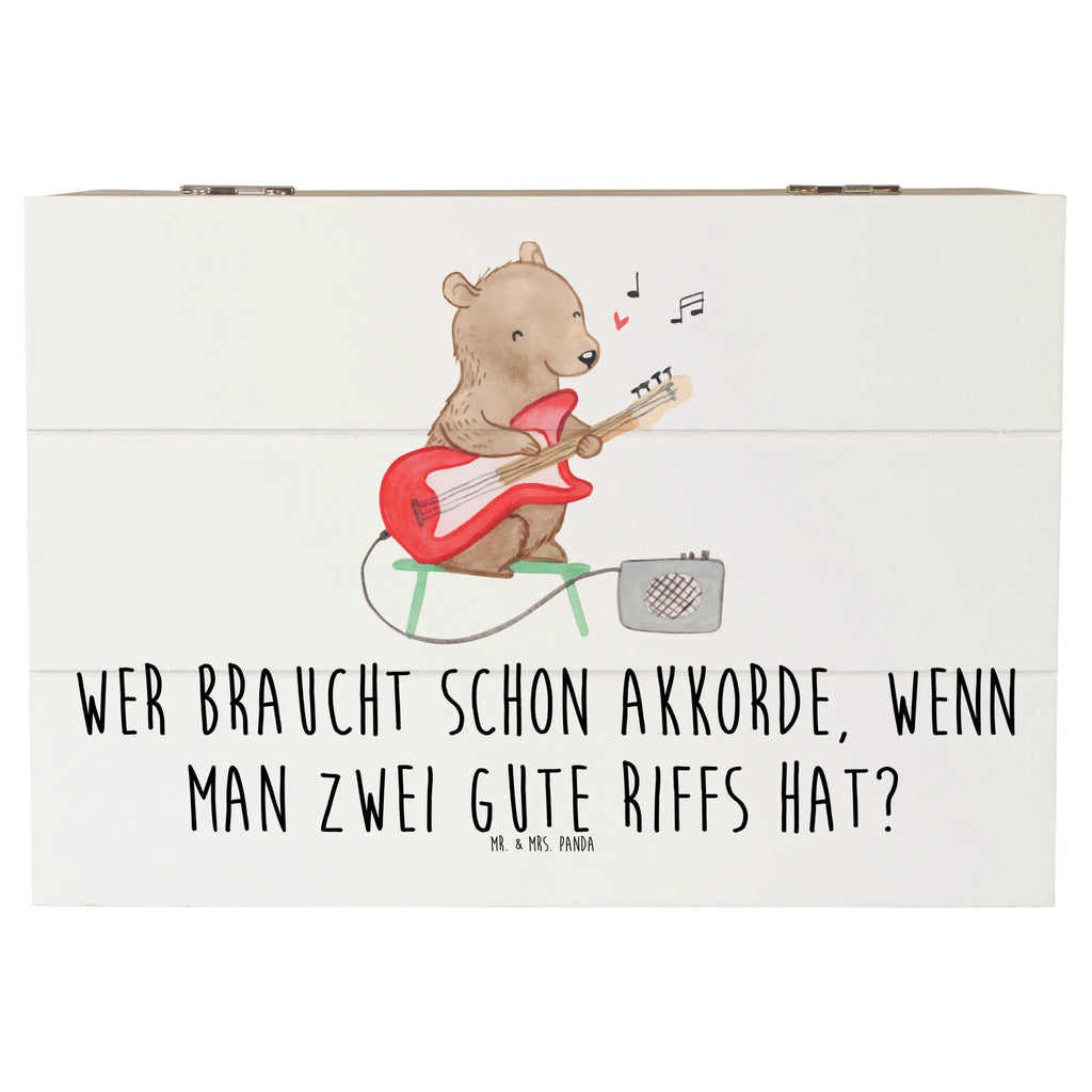 Holzkiste E-Gitarre Zwei Riffs Holzkiste, Kiste, Schatzkiste, Truhe, Schatulle, XXL, Erinnerungsbox, Erinnerungskiste, Dekokiste, Aufbewahrungsbox, Geschenkbox, Geschenkdose, Instrumente, Geschenke Musiker, Musikliebhaber