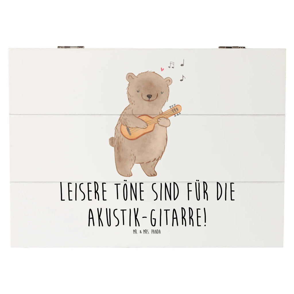 Holzkiste Akustik-Gitarre Magie Holzkiste, Kiste, Schatzkiste, Truhe, Schatulle, XXL, Erinnerungsbox, Erinnerungskiste, Dekokiste, Aufbewahrungsbox, Geschenkbox, Geschenkdose, Instrumente, Geschenke Musiker, Musikliebhaber