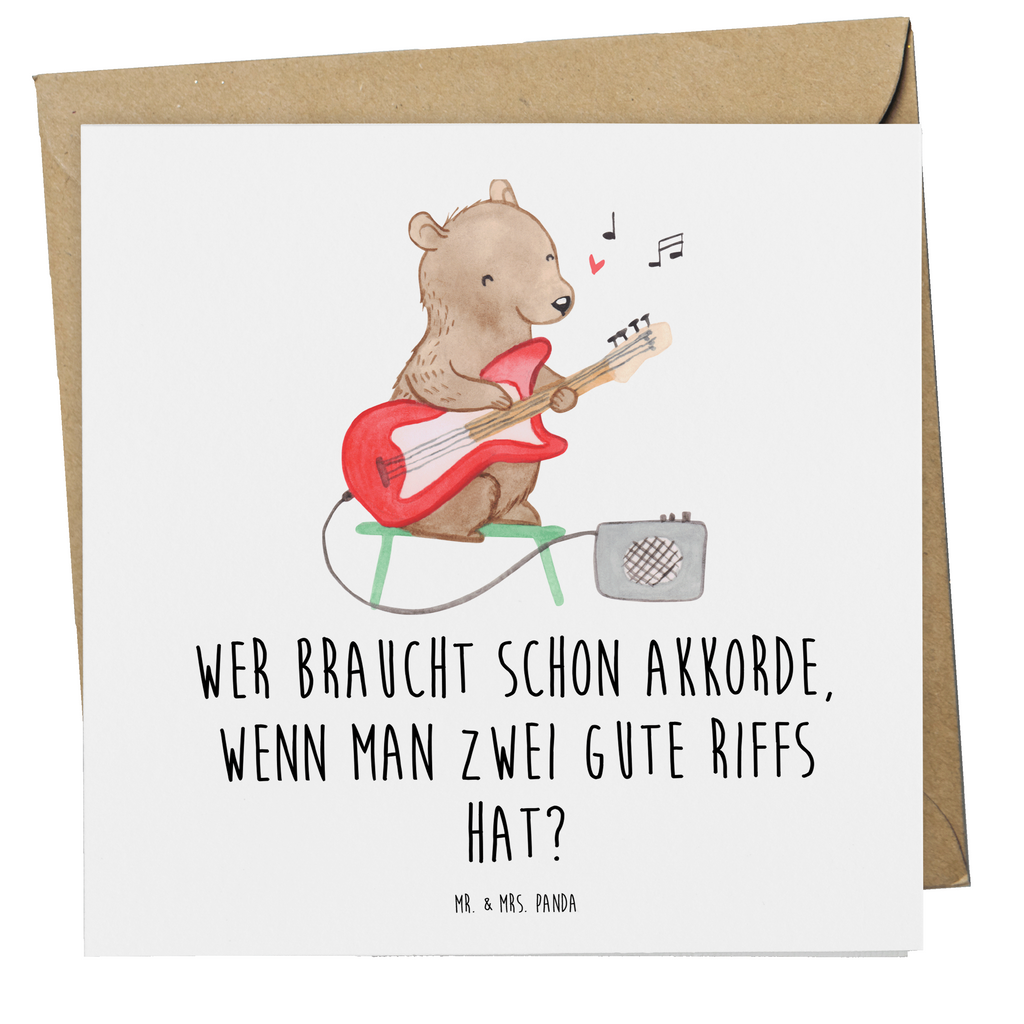 Deluxe Karte E-Gitarre Zwei Riffs Karte, Grußkarte, Klappkarte, Einladungskarte, Glückwunschkarte, Hochzeitskarte, Geburtstagskarte, Hochwertige Grußkarte, Hochwertige Klappkarte, Instrumente, Geschenke Musiker, Musikliebhaber