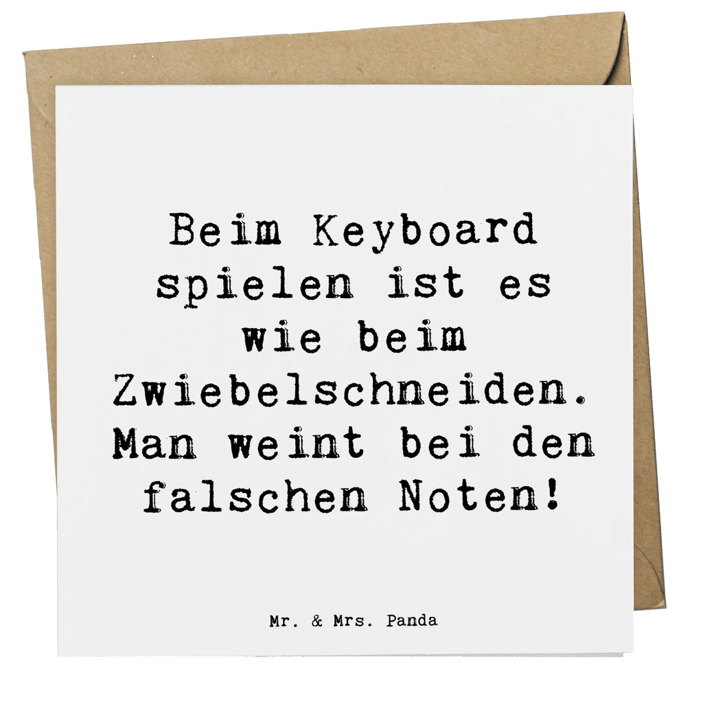 Deluxe Karte Spruch Keyboard Tränen Karte, Grußkarte, Klappkarte, Einladungskarte, Glückwunschkarte, Hochzeitskarte, Geburtstagskarte, Hochwertige Grußkarte, Hochwertige Klappkarte, Instrumente, Geschenke Musiker, Musikliebhaber