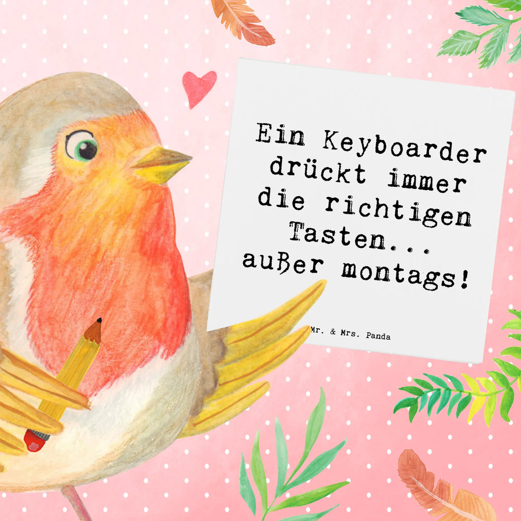 Deluxe Karte Spruch Keyboarder Fehler Karte, Grußkarte, Klappkarte, Einladungskarte, Glückwunschkarte, Hochzeitskarte, Geburtstagskarte, Hochwertige Grußkarte, Hochwertige Klappkarte, Instrumente, Geschenke Musiker, Musikliebhaber