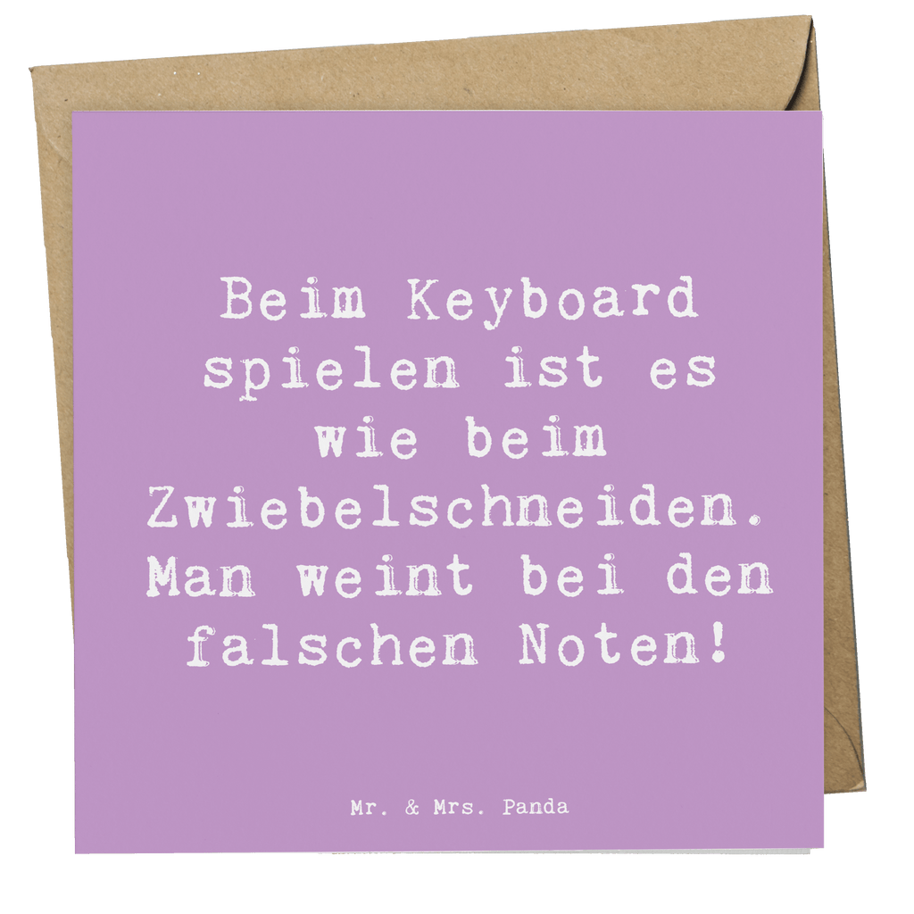 Deluxe Karte Spruch Keyboard Tränen Karte, Grußkarte, Klappkarte, Einladungskarte, Glückwunschkarte, Hochzeitskarte, Geburtstagskarte, Hochwertige Grußkarte, Hochwertige Klappkarte, Instrumente, Geschenke Musiker, Musikliebhaber