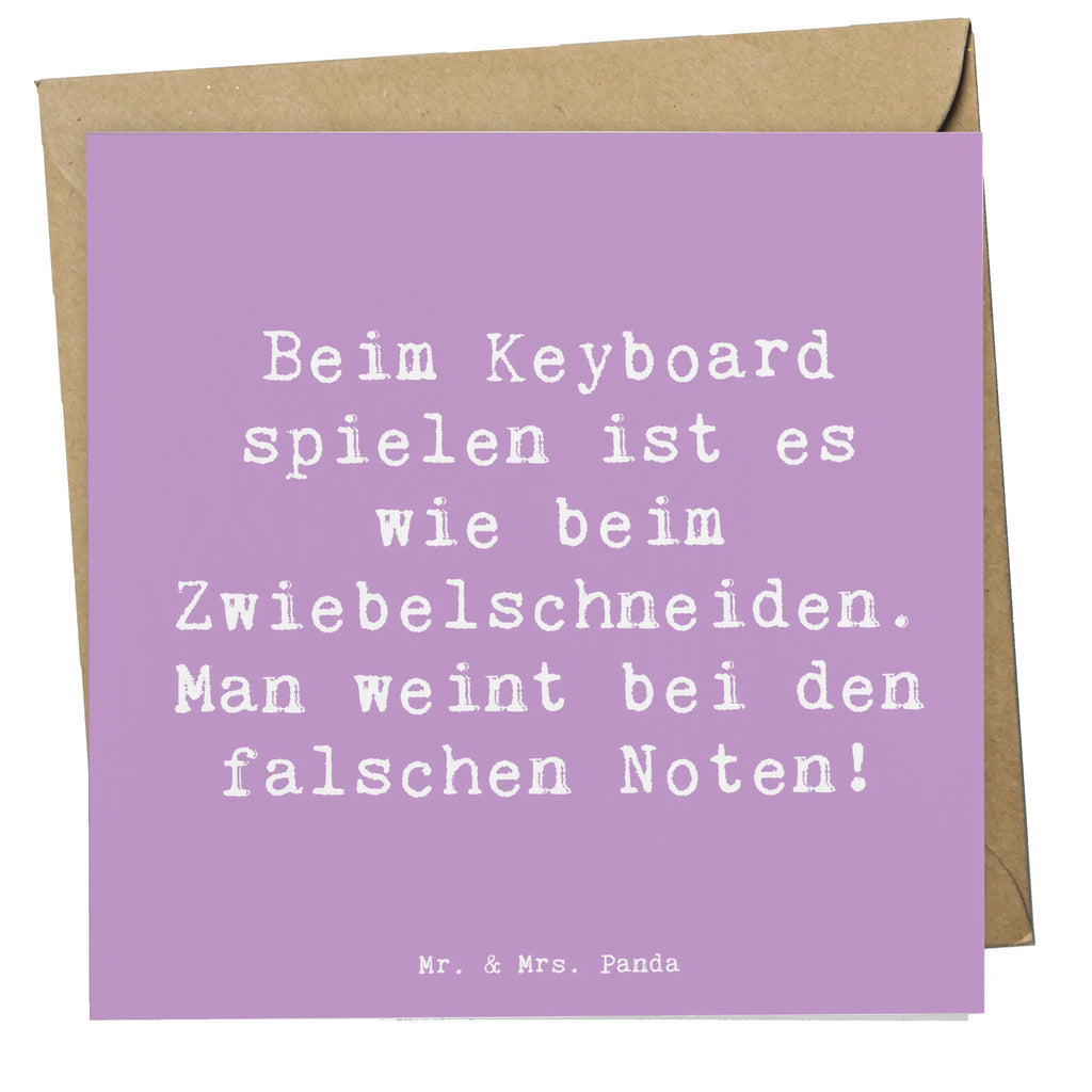 Deluxe Karte Spruch Keyboard Tränen Karte, Grußkarte, Klappkarte, Einladungskarte, Glückwunschkarte, Hochzeitskarte, Geburtstagskarte, Hochwertige Grußkarte, Hochwertige Klappkarte, Instrumente, Geschenke Musiker, Musikliebhaber