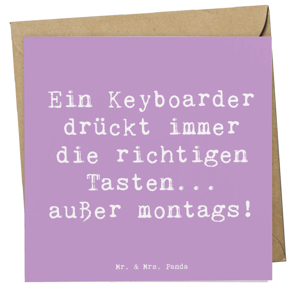 Deluxe Karte Spruch Keyboarder Fehler Karte, Grußkarte, Klappkarte, Einladungskarte, Glückwunschkarte, Hochzeitskarte, Geburtstagskarte, Hochwertige Grußkarte, Hochwertige Klappkarte, Instrumente, Geschenke Musiker, Musikliebhaber