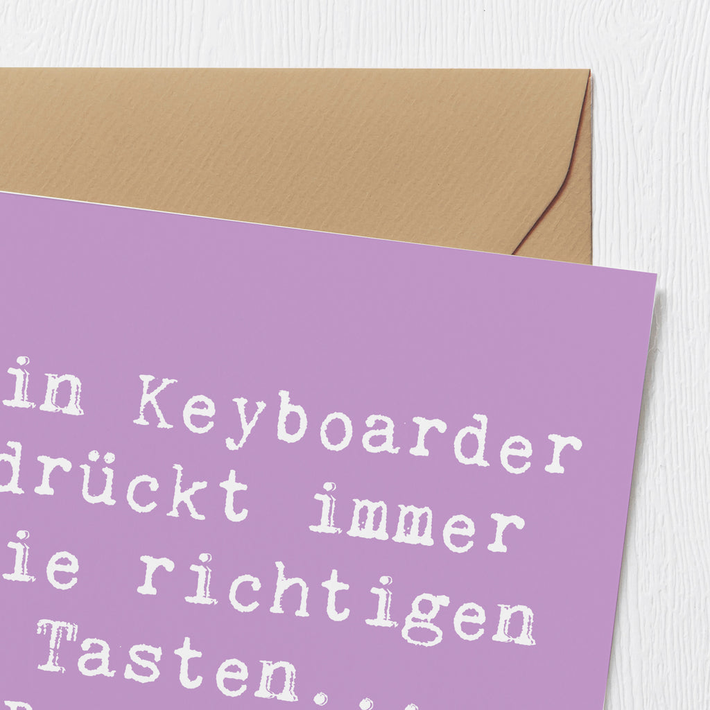 Deluxe Karte Spruch Keyboarder Fehler Karte, Grußkarte, Klappkarte, Einladungskarte, Glückwunschkarte, Hochzeitskarte, Geburtstagskarte, Hochwertige Grußkarte, Hochwertige Klappkarte, Instrumente, Geschenke Musiker, Musikliebhaber