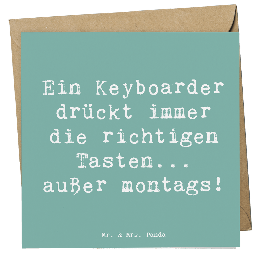 Deluxe Karte Spruch Keyboarder Fehler Karte, Grußkarte, Klappkarte, Einladungskarte, Glückwunschkarte, Hochzeitskarte, Geburtstagskarte, Hochwertige Grußkarte, Hochwertige Klappkarte, Instrumente, Geschenke Musiker, Musikliebhaber