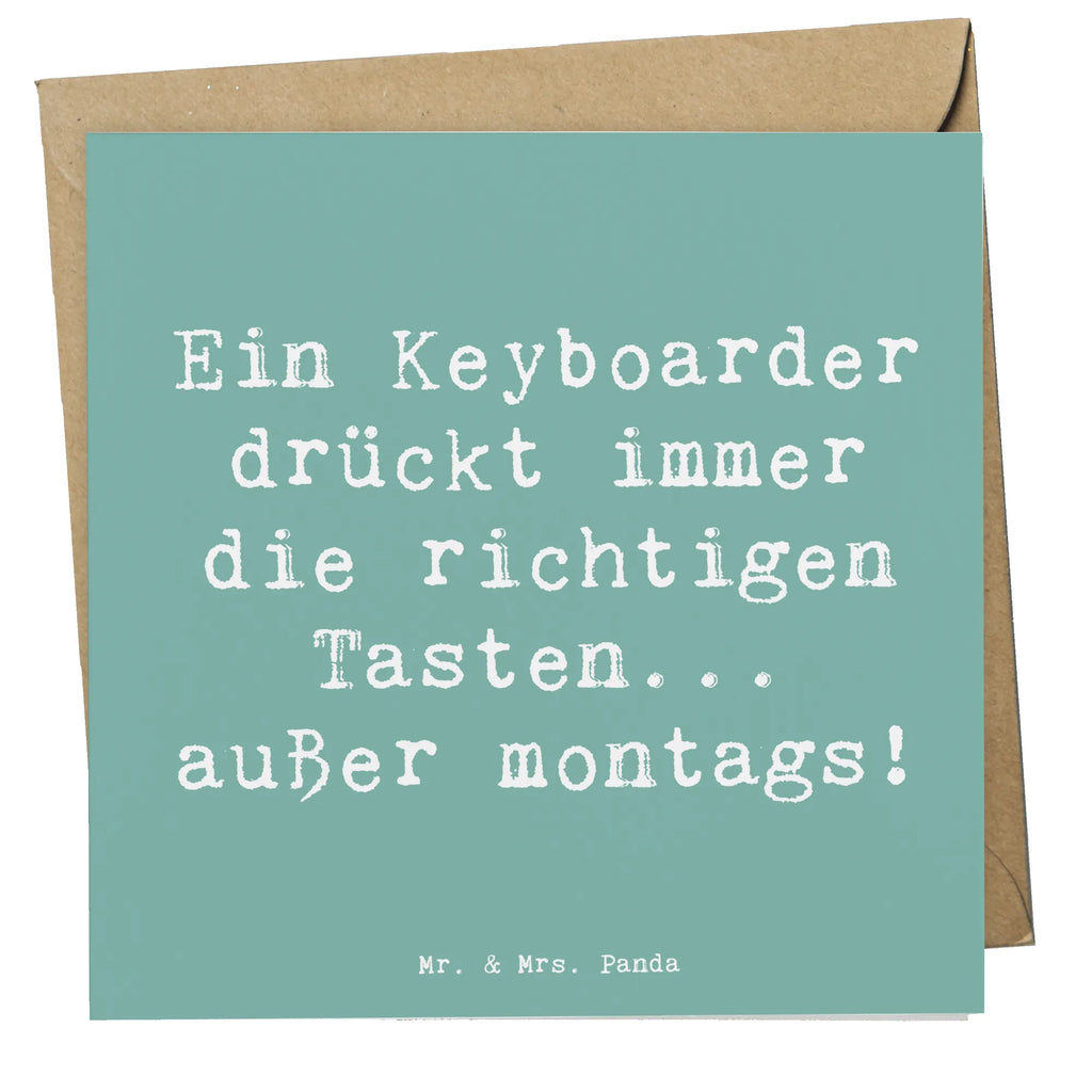 Deluxe Karte Spruch Keyboarder Fehler Karte, Grußkarte, Klappkarte, Einladungskarte, Glückwunschkarte, Hochzeitskarte, Geburtstagskarte, Hochwertige Grußkarte, Hochwertige Klappkarte, Instrumente, Geschenke Musiker, Musikliebhaber