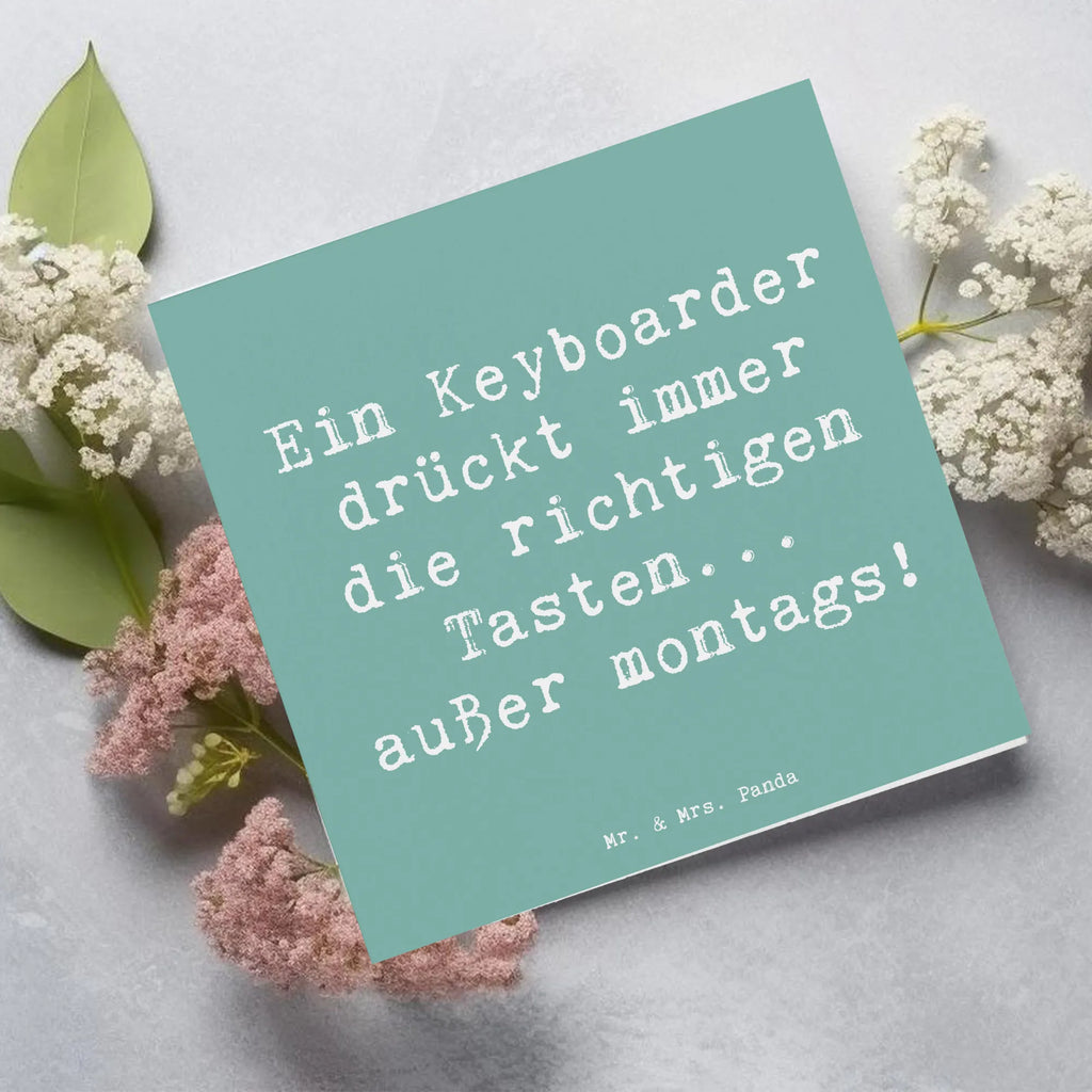 Deluxe Karte Spruch Keyboarder Fehler Karte, Grußkarte, Klappkarte, Einladungskarte, Glückwunschkarte, Hochzeitskarte, Geburtstagskarte, Hochwertige Grußkarte, Hochwertige Klappkarte, Instrumente, Geschenke Musiker, Musikliebhaber