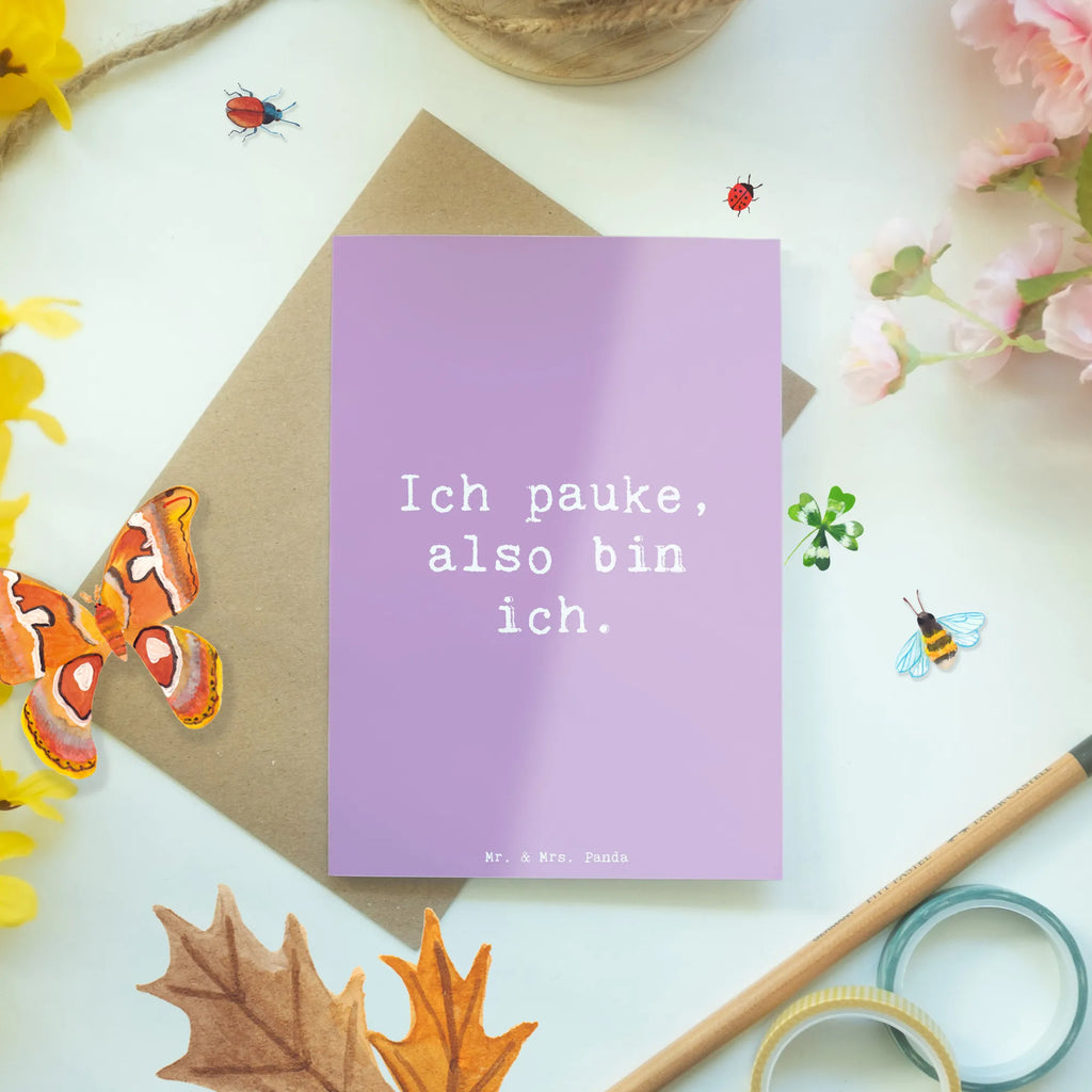 Grußkarte Spruch Pauken Motivation Grußkarte, Klappkarte, Einladungskarte, Glückwunschkarte, Hochzeitskarte, Geburtstagskarte, Karte, Ansichtskarten, Instrumente, Geschenke Musiker, Musikliebhaber