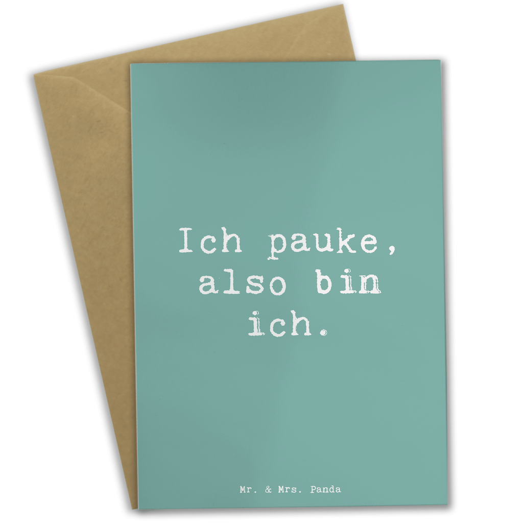 Grußkarte Spruch Pauken Motivation Grußkarte, Klappkarte, Einladungskarte, Glückwunschkarte, Hochzeitskarte, Geburtstagskarte, Karte, Ansichtskarten, Instrumente, Geschenke Musiker, Musikliebhaber