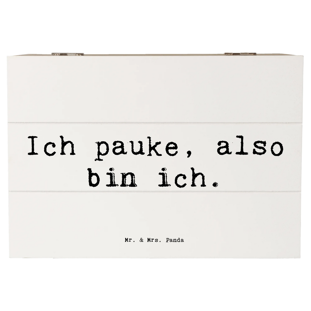 Holzkiste Spruch Pauken Motivation Holzkiste, Kiste, Schatzkiste, Truhe, Schatulle, XXL, Erinnerungsbox, Erinnerungskiste, Dekokiste, Aufbewahrungsbox, Geschenkbox, Geschenkdose, Instrumente, Geschenke Musiker, Musikliebhaber