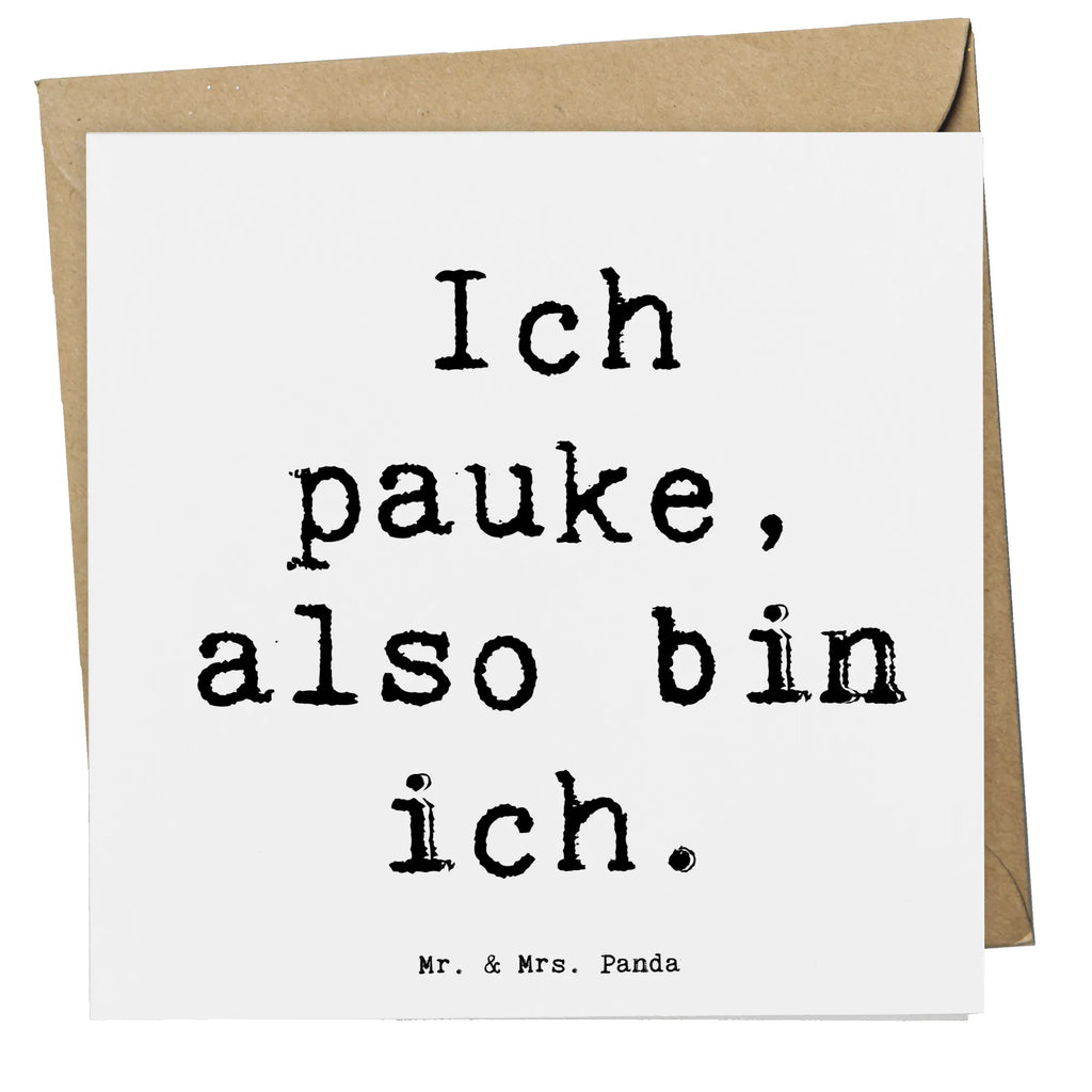 Deluxe Karte Spruch Pauken Motivation Karte, Grußkarte, Klappkarte, Einladungskarte, Glückwunschkarte, Hochzeitskarte, Geburtstagskarte, Hochwertige Grußkarte, Hochwertige Klappkarte, Instrumente, Geschenke Musiker, Musikliebhaber