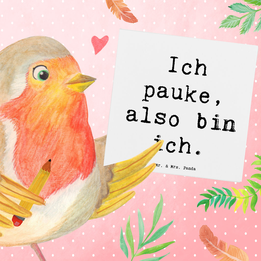 Deluxe Karte Spruch Pauken Motivation Karte, Grußkarte, Klappkarte, Einladungskarte, Glückwunschkarte, Hochzeitskarte, Geburtstagskarte, Hochwertige Grußkarte, Hochwertige Klappkarte, Instrumente, Geschenke Musiker, Musikliebhaber