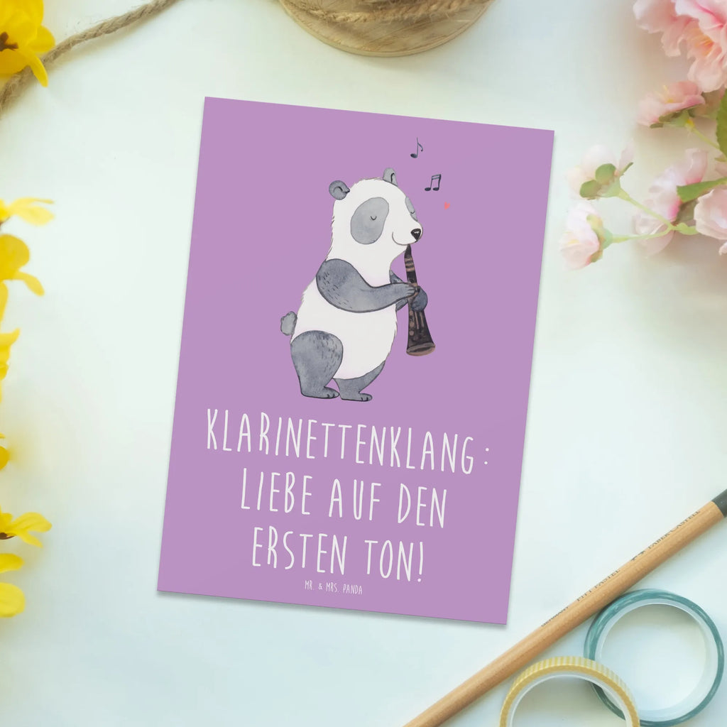 Postkarte Klarinette Liebe Postkarte, Karte, Geschenkkarte, Grußkarte, Einladung, Ansichtskarte, Geburtstagskarte, Einladungskarte, Dankeskarte, Ansichtskarten, Einladung Geburtstag, Einladungskarten Geburtstag, Instrumente, Geschenke Musiker, Musikliebhaber