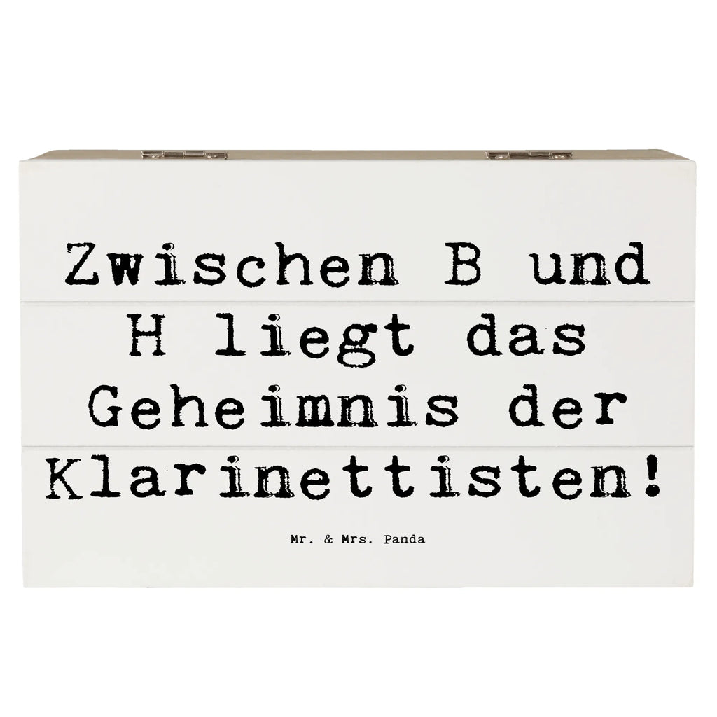 Holzkiste Spruch Klarinette Geheimnis Holzkiste, Kiste, Schatzkiste, Truhe, Schatulle, XXL, Erinnerungsbox, Erinnerungskiste, Dekokiste, Aufbewahrungsbox, Geschenkbox, Geschenkdose, Instrumente, Geschenke Musiker, Musikliebhaber