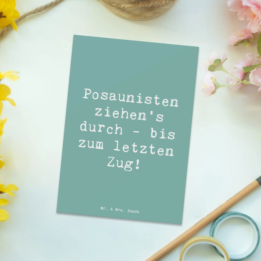 Postkarte Spruch Trombone Durchzieher Postkarte, Karte, Geschenkkarte, Grußkarte, Einladung, Ansichtskarte, Geburtstagskarte, Einladungskarte, Dankeskarte, Ansichtskarten, Einladung Geburtstag, Einladungskarten Geburtstag, Instrumente, Geschenke Musiker, Musikliebhaber