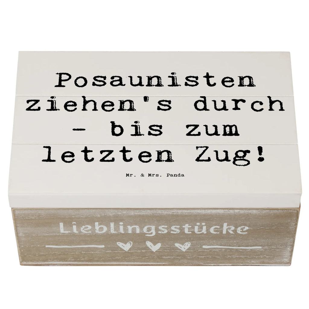 Holzkiste Spruch Trombone Durchzieher Holzkiste, Kiste, Schatzkiste, Truhe, Schatulle, XXL, Erinnerungsbox, Erinnerungskiste, Dekokiste, Aufbewahrungsbox, Geschenkbox, Geschenkdose, Instrumente, Geschenke Musiker, Musikliebhaber