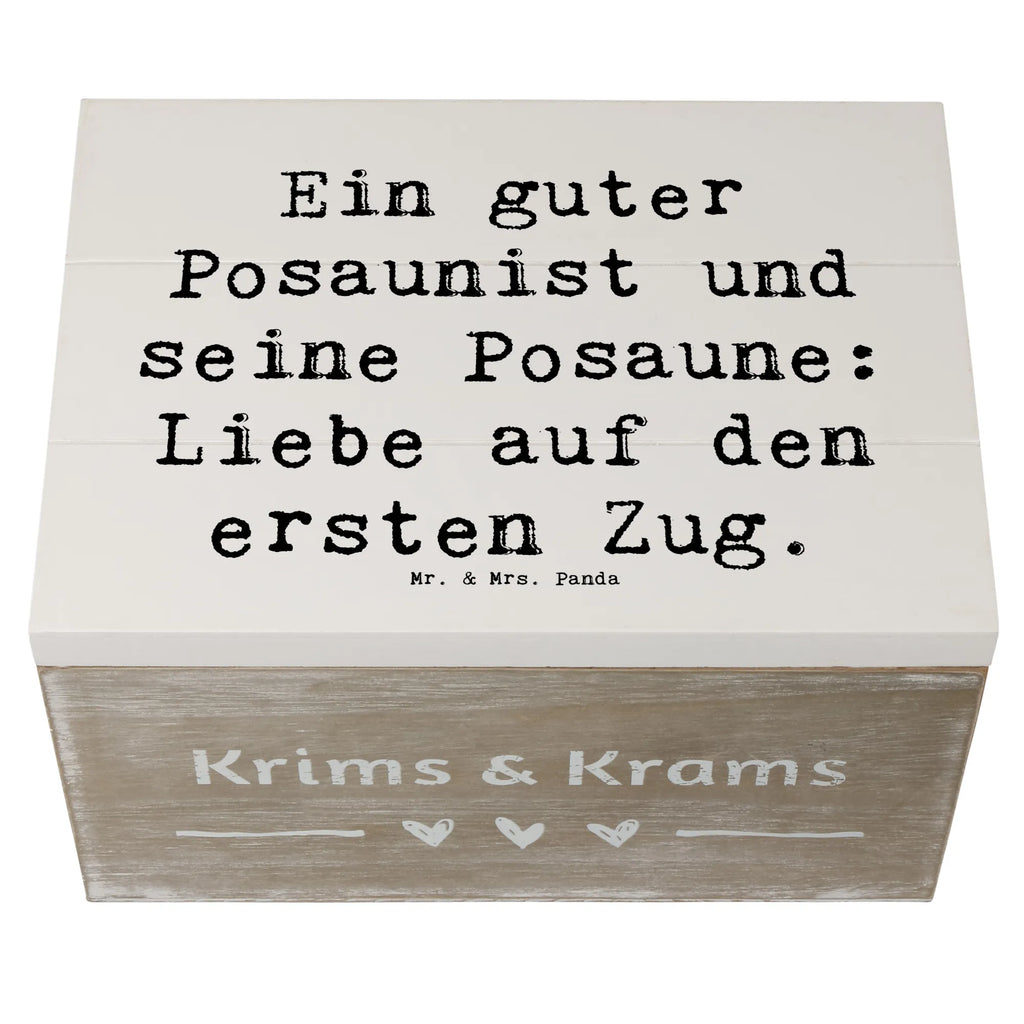 Holzkiste Spruch Posaune Liebe Holzkiste, Kiste, Schatzkiste, Truhe, Schatulle, XXL, Erinnerungsbox, Erinnerungskiste, Dekokiste, Aufbewahrungsbox, Geschenkbox, Geschenkdose, Instrumente, Geschenke Musiker, Musikliebhaber