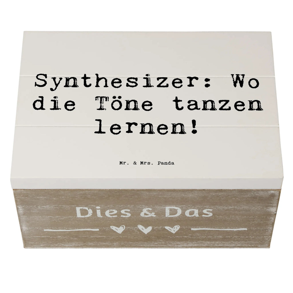 Holzkiste Spruch Synthesizer Tanz Holzkiste, Kiste, Schatzkiste, Truhe, Schatulle, XXL, Erinnerungsbox, Erinnerungskiste, Dekokiste, Aufbewahrungsbox, Geschenkbox, Geschenkdose, Instrumente, Geschenke Musiker, Musikliebhaber