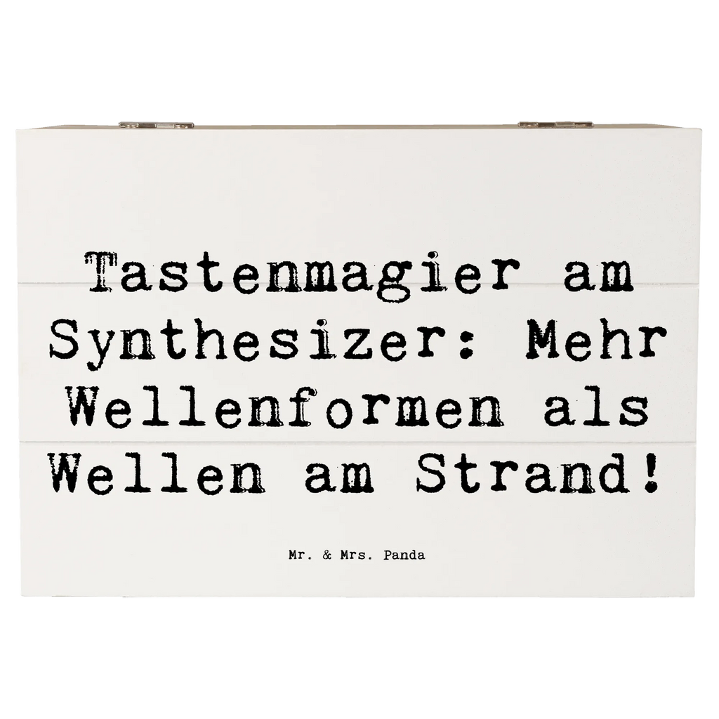 Holzkiste Spruch Synthesizer Magie Holzkiste, Kiste, Schatzkiste, Truhe, Schatulle, XXL, Erinnerungsbox, Erinnerungskiste, Dekokiste, Aufbewahrungsbox, Geschenkbox, Geschenkdose, Instrumente, Geschenke Musiker, Musikliebhaber